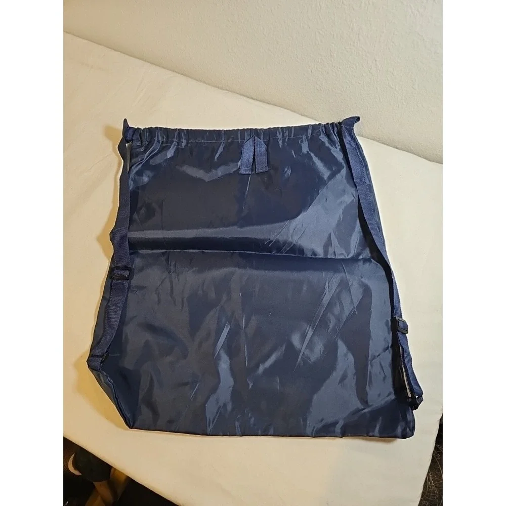 Skechers Nylon Drawstring Bag Backpack Gym Bag Tote Sack Navy‎ Blue 17